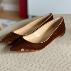 CHRISTIAN LOUBOUTIN Velvet Flats